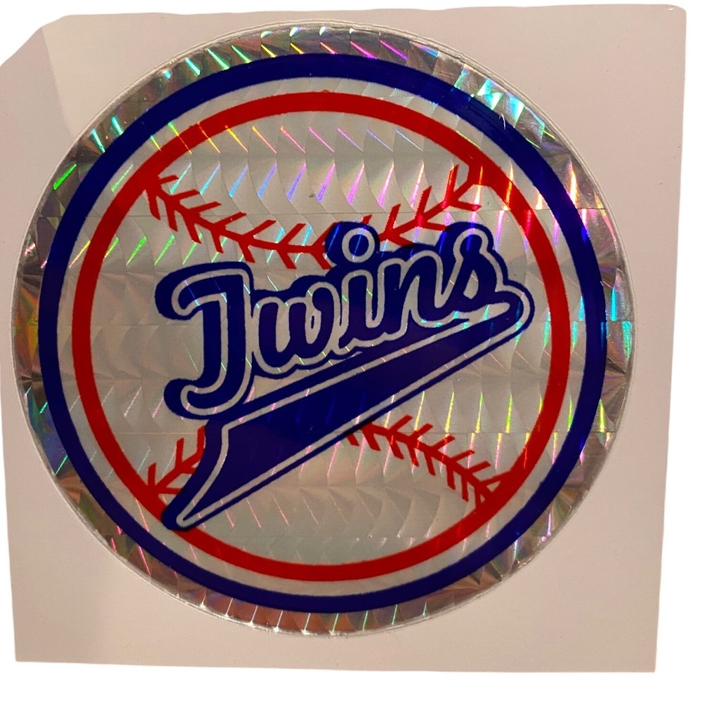 Vintage 1990s Minnesota Twins Baseball‎ MLB Holographic Sticker